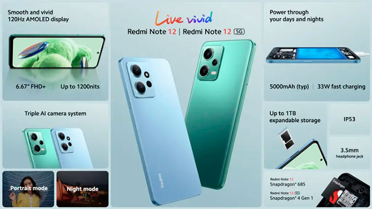 Особенности Redmi Note 12 4G и Redmi Note 12 5G